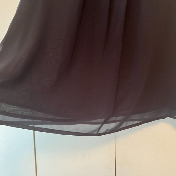 Ann Taylor LOFT Sleeveless Blouse with Sequins - Lined - Dark Blue - Medium - Picture 3 of 5